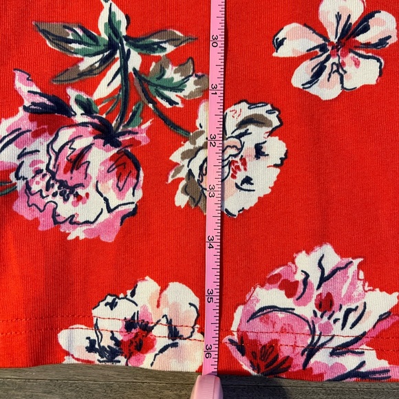 NWT Joules Red Floral Liberty Print A Line Jersey Dress | Size 6 - Picture 12 of 14